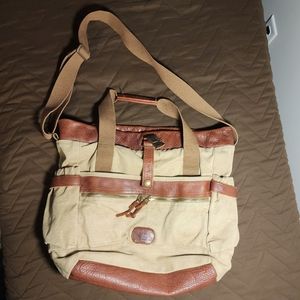 Buffalo Jackson Trading canvas leather messenger bag